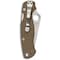 Spyderco 2024 Spyderco Para Military 2, Brown Canvas Micarta, Plain Cru-Wear Steel, Reveal 7 SPY-C81MPCW2 - alternate 2